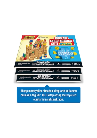 Adeda Yayınları 7 Yaş Plus Dikkat Güçlendirme Seti A-B-C