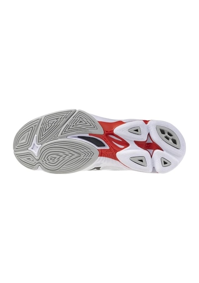 Mizuno Wave Lightning Pro Mıd Unisex Voleybol Ayakkabısı Beyaz Çok Renkli