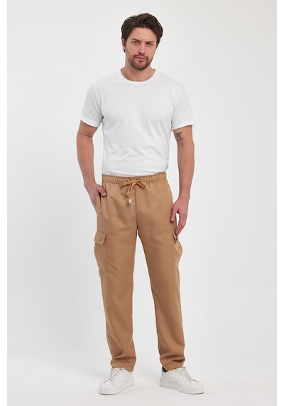 Alexander Gardi Alexandergardı Beli Lastikli Erkek Kargo Pantolon E24-51204-erkk Camel