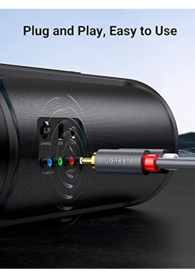 Ugreen 2rca To 2rca Ses Kablosu, 1 Metre, Antrasit