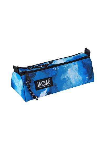 Jacbag Dual Prıme-çift Bölmeli Üçgen Tip Kalem Kutusu Dual Prime-mavi Bulut renkli