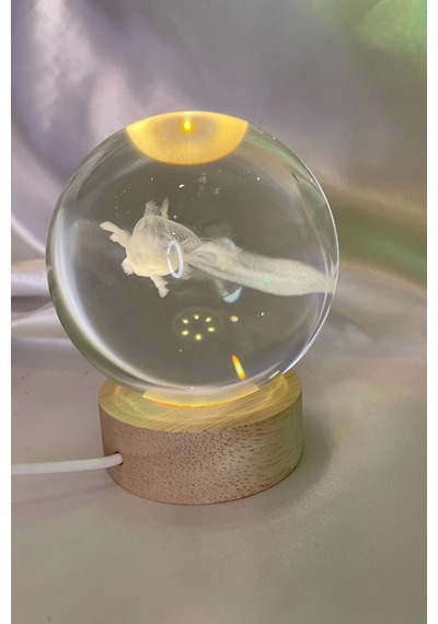 3d Led Işık Cam Küre Tek Renk Gece Lambası Axolotl Mucizevi Yenilenme 8 Cm Mega Boy 3d Led Işık Cam Küre Tek Renk Gece Lambası Axolotl Mucizevi Yenilenme 8 Cm Mega Boy