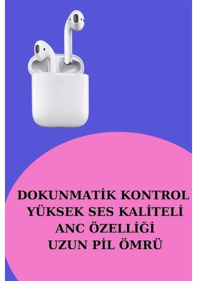 Mey İthalat Akıllı Saat Ve Kulaklık Seti Dokunmatik Ekran 5.0 Bluetooth Bağlantılı Sesli Görüşme