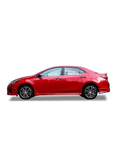 Toyota Corolla Uyumlu Twin Yan Marşpiyel Seti Mat Siyah 2013 - 2019