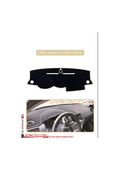 Opel Astra H 2003-2014 Torpido Koruma Halısı Bej Kenar