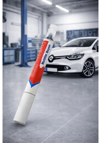 Beyaz Oto Rötuş Boya Kalemi 5 Ml Metalik Renkli Araç Çizik Kapatıcı