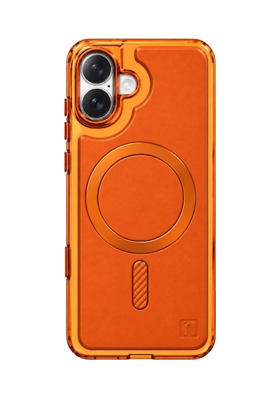 Nettech Apple İphone 17 Uyumlu Nt-n120 Deri Arka Koruma Kılıf - Kozmik Turuncu