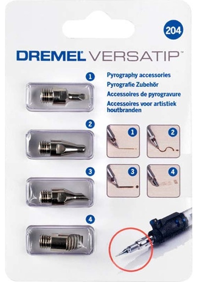 Dremel 204 Versatip Pirogravür Aksesuar  Seti