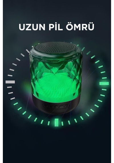 D15 Taşınabilir Kablosuz Bluetooth Hoparlör Siyah