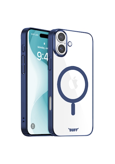 Apple Uyumlu iPhone Buff 16 Magsafe Slim Fit Kılıf Blue