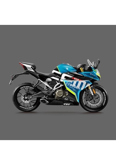 Cf Moto 250 Sr Motosiklet Jant İçi Yazı Sticker Etiket Modeli Beyaz