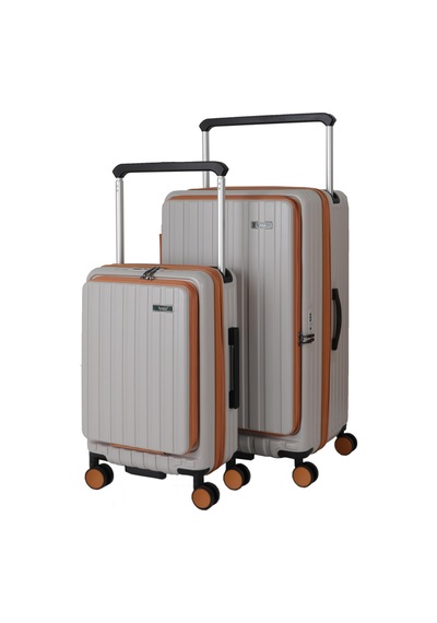 Baggaj V2522 Pc Valiz Sılver Set Beıge/champaıgne