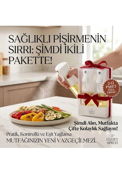 2'li Set Yağdanlık Cam Şişe Yağ Püskürtücü 225 Ml Airfryer Kızartma Izgara Salata Için Yağlık Büyük Boy Beyaz