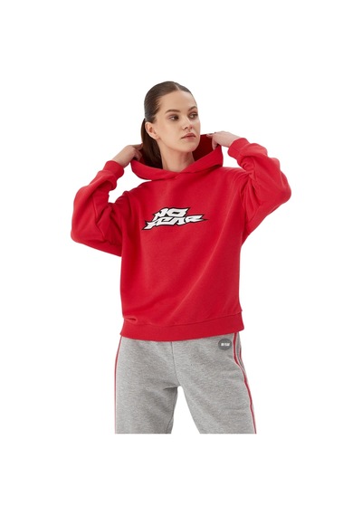 Kadın No Fear Sweatshirt Nfr-w500154 Kırmızı