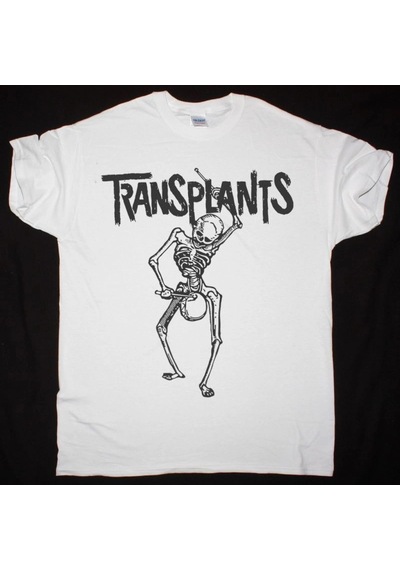 Tarzsokak Transplants Skeleton New Whıte T Shırt Beyaz