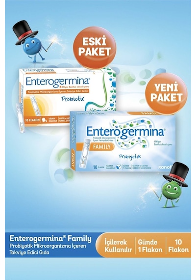 Enterogermina Family 5 Ml 10 Flakon 3 Adet