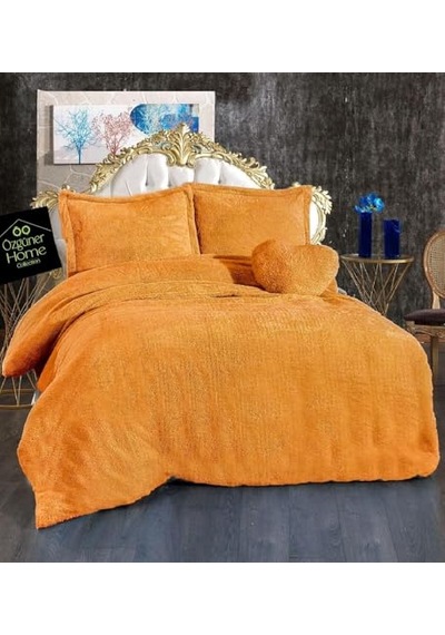 Peluş Nevresim Takımı Yumuşak Peluş Kumaş Ve Konforlu Kışlık Yatak Odası Takımı Gri Diğer