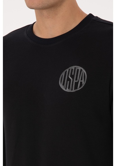 U.S. Polo Assn. Erkek Regular Fit Bisiklet Yaka Siyah Sweatshirt 50308717-VR046