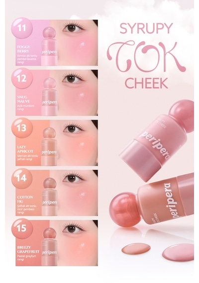 Perıpera Syrupy Tok Cheek 15 Breezy Grapefruit
