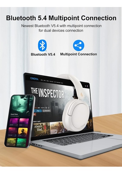 Tr W800bt Pro Gürültü Önleyici Heaphones Bluetooth 5.4, Siyah