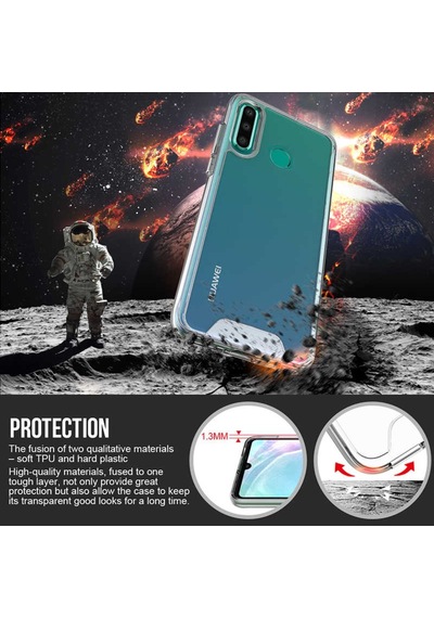 Huawei P30 Lite Kilif Seffaf Sararmaz Gard Silikon 392476705