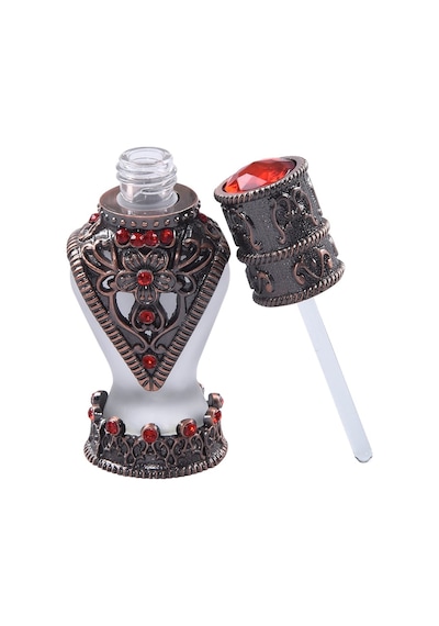 Nusnus Doldurulabilir Kırmızı Taşlı Esans Şişesi 3 ml AB90