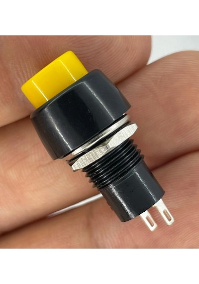 Ic-190 Sarı Buton Yuvarlak Plastik Kalıcılı 10mm