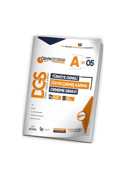 2026 DGS ÖSYM Arşivi Karma Kara Kutu Çıkmış Soru Türkiye Geneli D. Çözümlü Deneme 10/5.Kitapçık