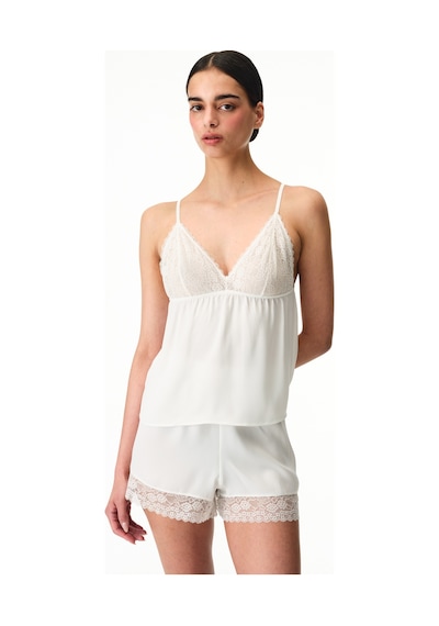 Penti Kırık Beyaz Bridal Charming Şortlu Pijama Takımı