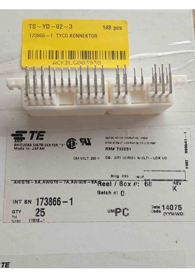 173866-1 Tyco Konnektör 2 Adet
