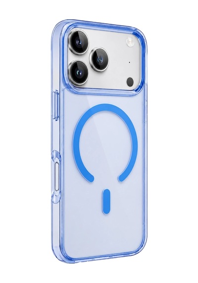 İphone 18 Pro Pc Real Magsafe Kapak - Sierra Blue Çok Renkli