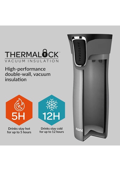 Westloop Autoseal Termos Bardak 470 Ml Turuncu Çok Renkli