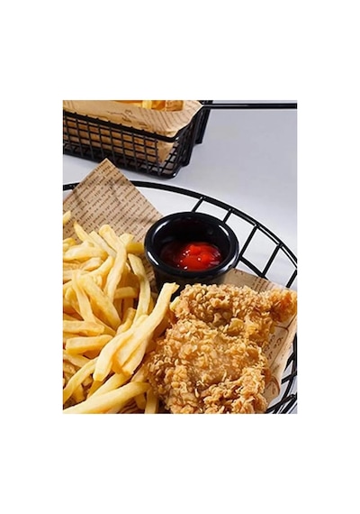 6 Adet 50ml Siyah Melamin Sos Kasesi Yemek Daldırma Kaseleri Baharat Meze Tabağı 6 Cm Siyah