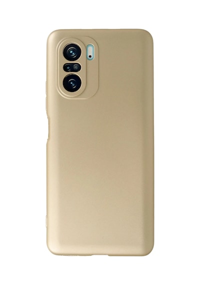 Xiaomi Poco F3 Kılıf First Silikon - Gold 0.2M-Çok Renkli