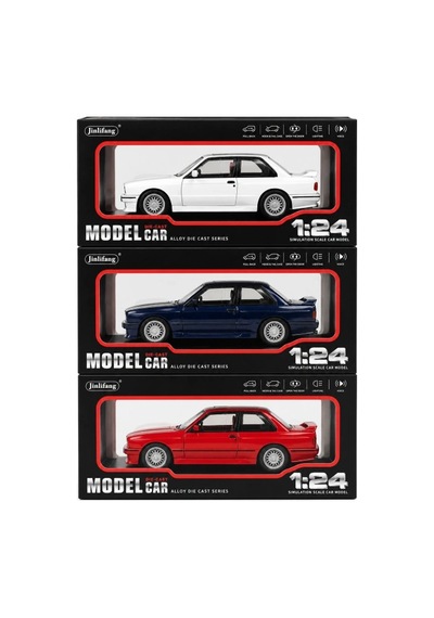 Bmw E30 Tutkunlarına Özel Sesli Metal Model Araba 1:24 Ölçek