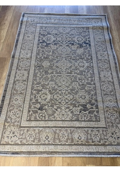 Luxess Halı Alpaca 1191 Kahve Eskitme Desenli Makine Halısı Kahverengi