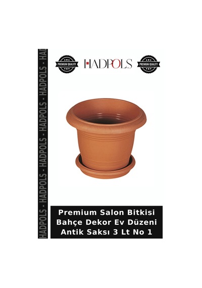 Premium Salon Bitkisi Bahçe Dekor Ev Düzeni Antik Saksı 3 Lt No 1