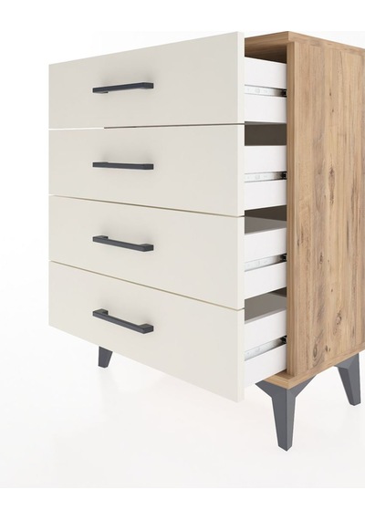 Arges Komodin 2 Raflı 60x30x80 Çam-aytaşı Çam