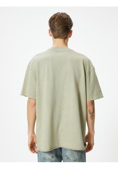 Koton Oversize Tişört Yıkamalı Bisiklet Yaka Kısa Kollu Haki 4Sam10314Hk 4Sam10314Hk871 Haki Koton Oversize Tişört Yıkamalı Bisiklet Yaka Kısa Kollu Haki 4Sam10314Hk 4Sam10314Hk871 Haki
