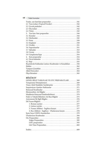 Tıbbi Formüler - İlaç Ansiklopedisi