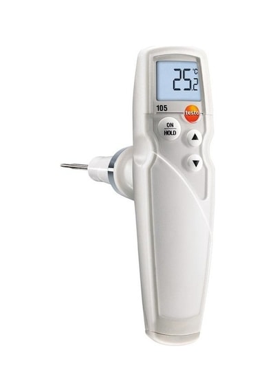 Testo 105 Donmuş Ürünler İçin Burgulu Batırmalı Termometre