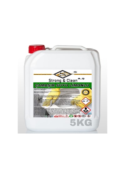 Strong&Clean Limon Kokulu Çamaşır Suyu 5 KG