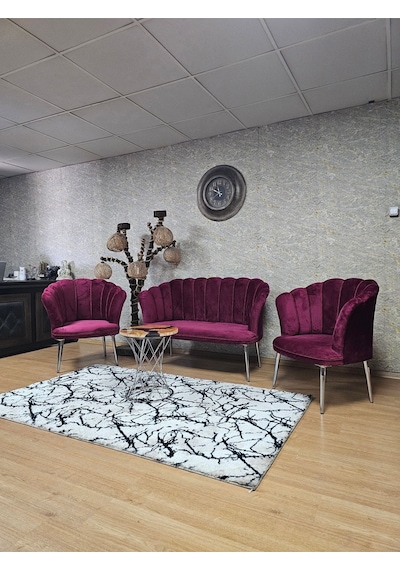 Zafir Papatya Çay Seti Koltuk Takımı Krom Sivriltme Ayak, Balkon, Salon, Ofis, Cafe Koltuk Takımı Bordo Zafir Papatya Çay Seti Koltuk Takımı Krom Sivriltme Ayak, Balkon, Salon, Ofis, Cafe Koltuk Takımı Bordo