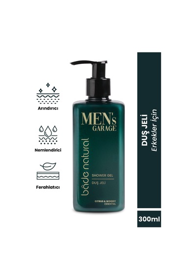 Bade Natural Men's Garage Arındırıcı Ve Canlandırıcı Duş Jeli 300 ML