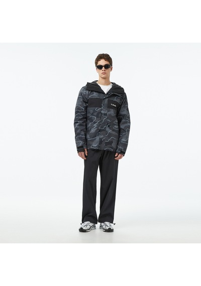 Quiksilver Mission Printed Block Erkek Gri Kayak Montu Gqytj03000