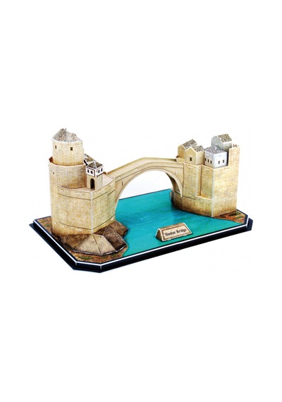 Cubic Fun 3D Mostar Köprüsü Puzzle 64 Parça Bosna Hersek