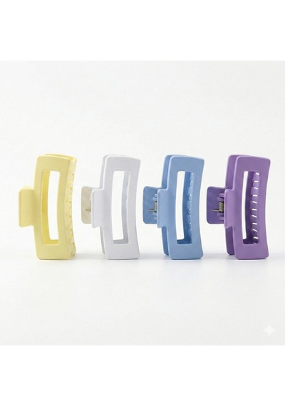 Kadın 4 Lü Set Renkli 9 Cm Mandal Toka 1.seçenek