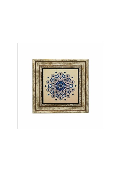 Geometrik Desen Baskılı Taş Tablo 25x25