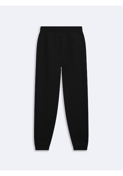 LTB Regular Fit Ribanalı Lastik Paça Siyah Eşofman