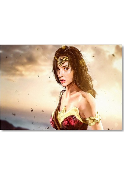 Cakasepetim Wonder Women Gal Gadot Görseli Ahşap Mdf Tablo